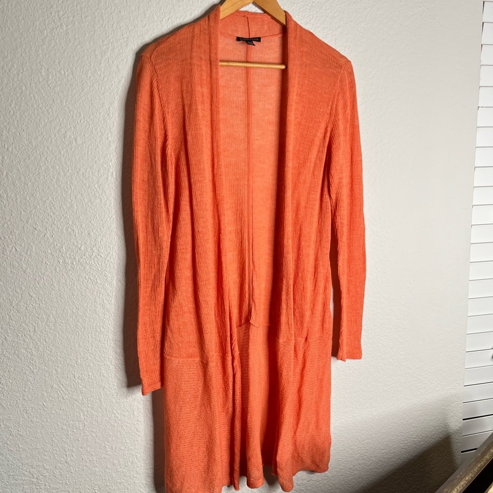 Eileen Fisher wool long cardigan